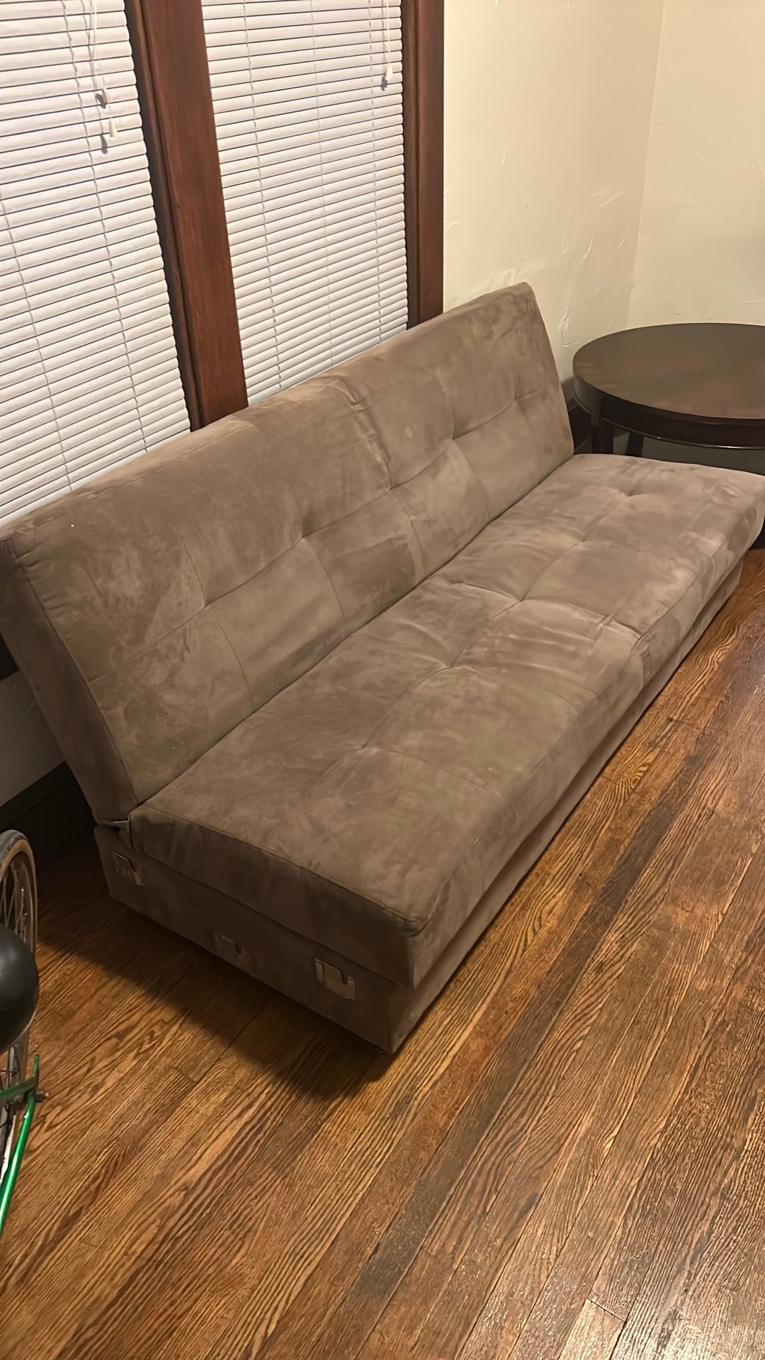 Suede Couch Futon