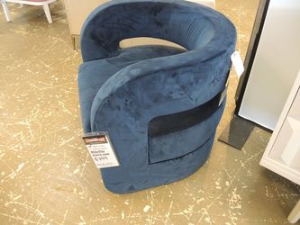 Mitchell Gold + Bob Williams Kirby Caned Chair - Navy Blue | Armchair