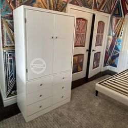 White 6 Drawer Closet 