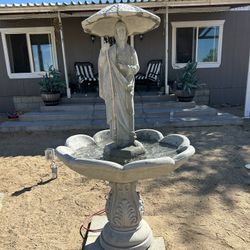 New Fountain Made Out Of Cement Perfect Gift 🎁 