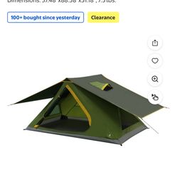Ozark Trail 2 persons Green Camping Tent NEW IN BOX