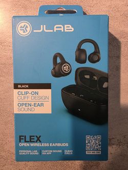 JLab
JLab - Flex Open-Clip True Wireless Earbuds - Black NEW