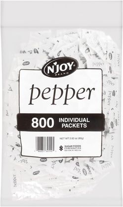 N'joy Pepper Packs, 800 Ea