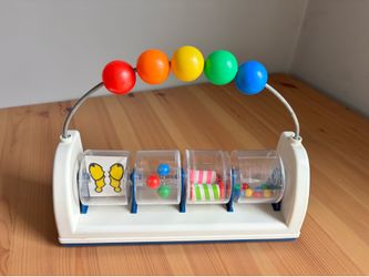 Vintage Baby High Chair Sitting Busy Toy Spin Bead Developmental Toy