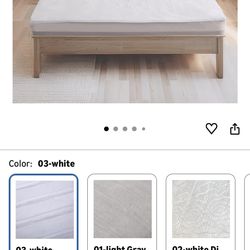 Electric Mattress Pad Twin Size 39"x75" with 10 Hours Auto Off 4 Heat Setting Simple Controller Fit Up to 15 Inch Deep Pocket, Machine Washable - Whit