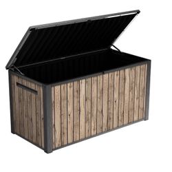 Keter 170 Gal. Resin Deck Box Signature Collection Indoor/Outdoor Storage Brand New In Box Only $89.99
