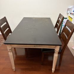 Dining Table And 3 Chairs