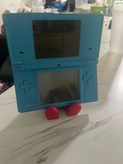 Blue DSi with Mario