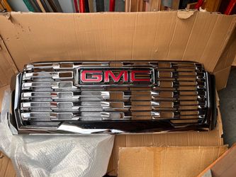 (contact info removed)7 2024-2026 GMC Sierra 2500HD 3500HD Denali Chrome Grille OEM