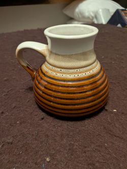 Vintage Fat Bottom Ceramic Mug
