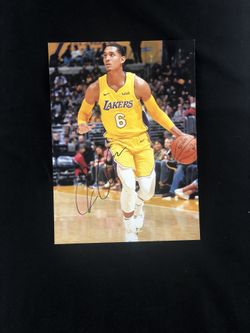 Jordan Clarkson signed 9X12 hero card