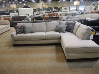 2-Piece Chaise Sectional — Portman (Light Gray)