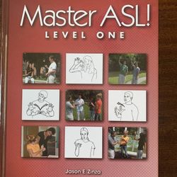 Master ASL Book With DVD And Finger Spelling Workbook 