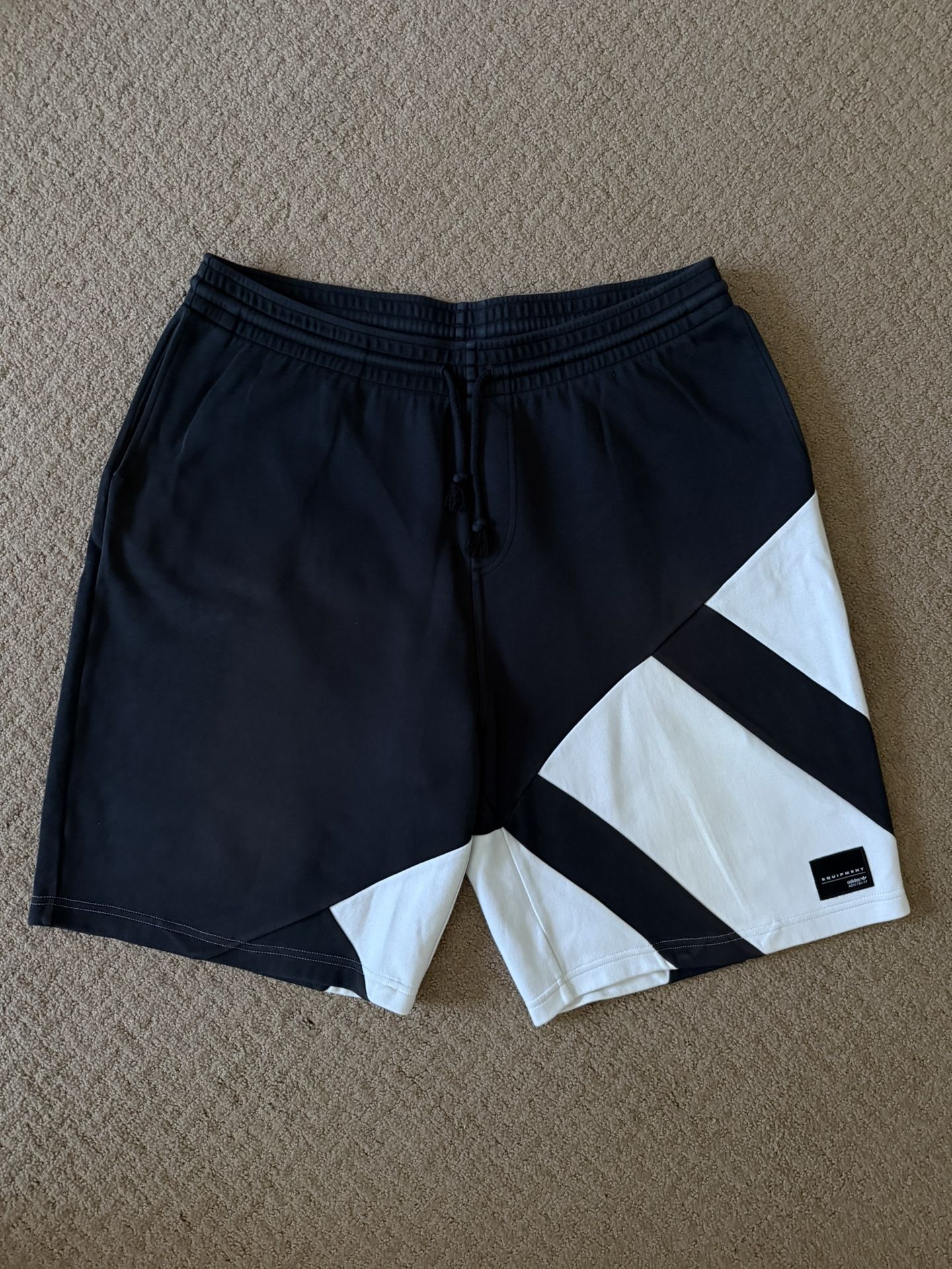 Adidas Originals EQT PDX Relaxed Shorts Black White Men’s size Large (2017) *RARE*