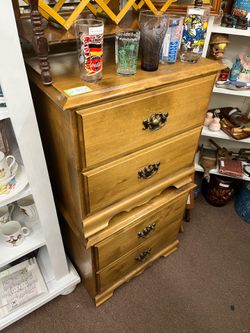 Pair of Vintage Maple Nightstands