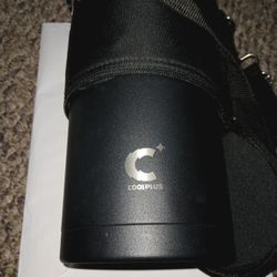 New Coolplus Water Canteen With Long Shoulder Strap (Black)