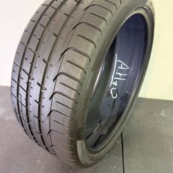 V827  245 35 20 95Y  Pirelli Pzero  One Used Tire 70% Life 