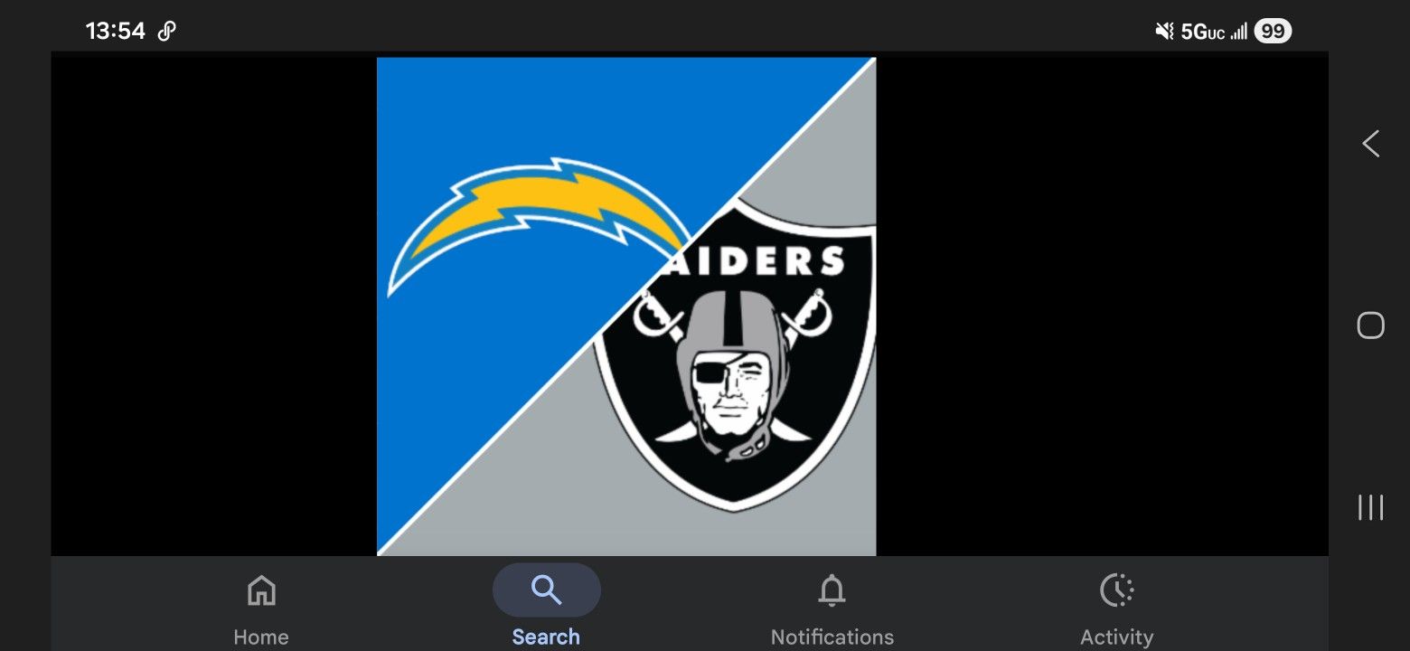Los Angeles Chargers VS Las Vegas Raiders