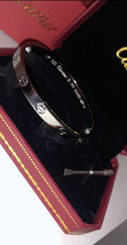 Silver love bracelet