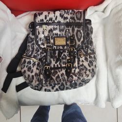 Juicy Couture Backpack Sparkly Animal Print