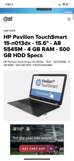 Hp Pavilion Touch Smart Laptop