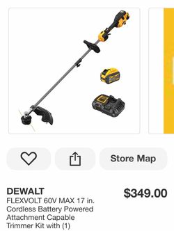 FLEXVOLT 60V MAX 17 in. Cordless Battery Powered Attachment Capable Trimmer Kit with (1)