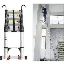 Heavy Duty 26.2ft Telescoping Ladder – Portable Aluminum Ladder