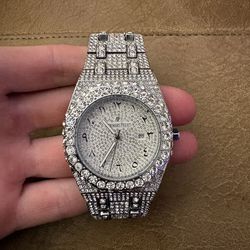 Iced out moissanite AP