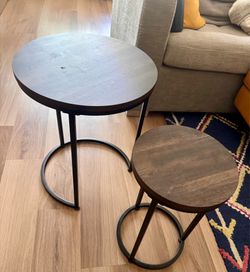 Brown Nesting End Tables