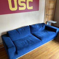 Blue 2 Piece Sectional Couch