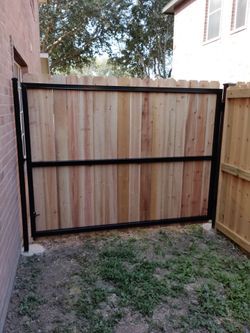 Wood gate
