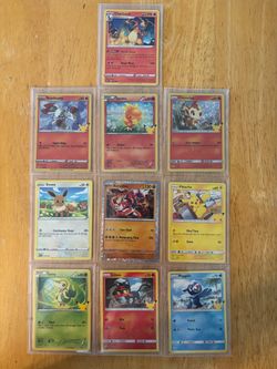 25th celebrations Pokemon cards