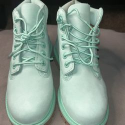 Timberland 50th Teal Boots Kids Size 12 NEW!