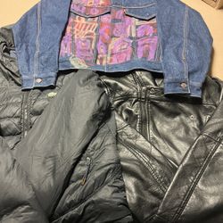 Custom George Wilson Painted Levi’s Jacket Men’s Size Xl