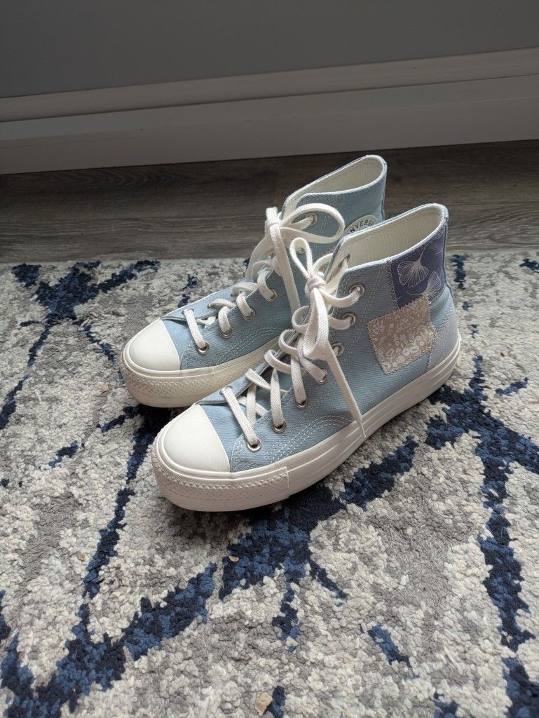 Patchwork Platform Size 8 Converse All Stars 