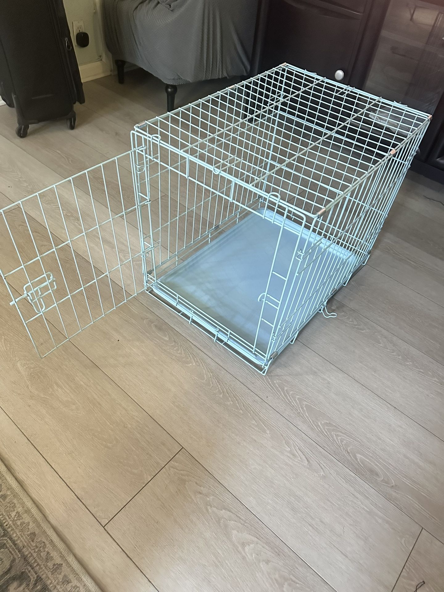 Light Blue Dog Crate