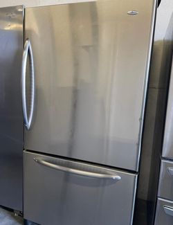Amana Bottom Freezer Stainless Steel Refrigerator Fridge
