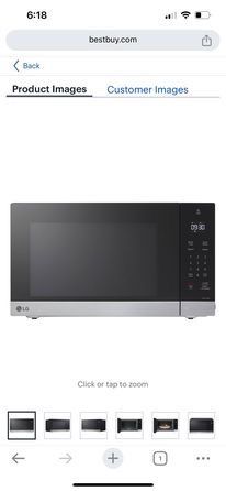 LG Microwave with sensor cooking and smart Inverter