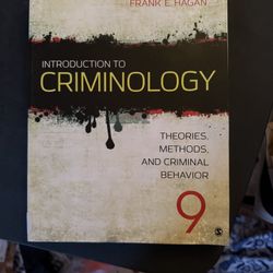 Intro To Criminology Book