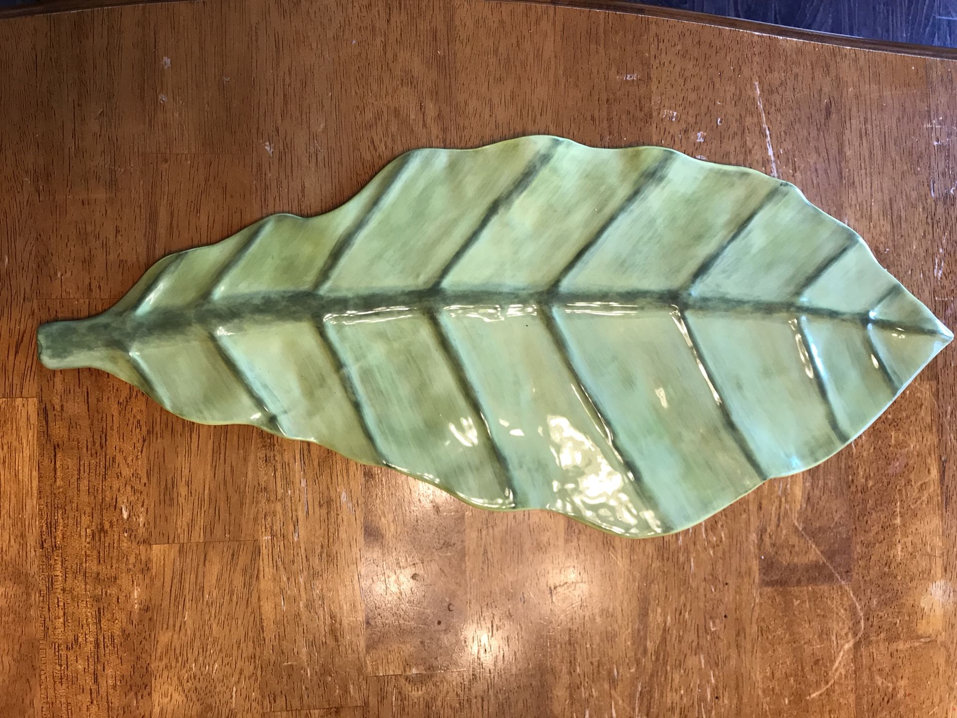 Crate and Barrel leaf tray