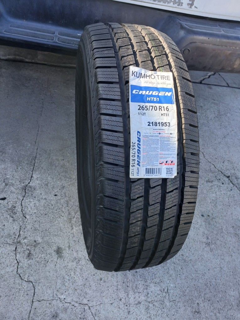 Tire New 265 70R16 $100×1 Install Mount And Balance