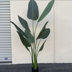 Artificial Bird of Paradise Tree, Fake Plant in Pot (63”)