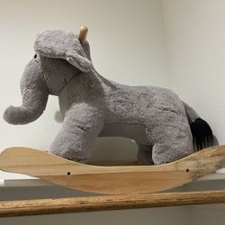 Pottery Barn Elephant Doll Rocker Toy