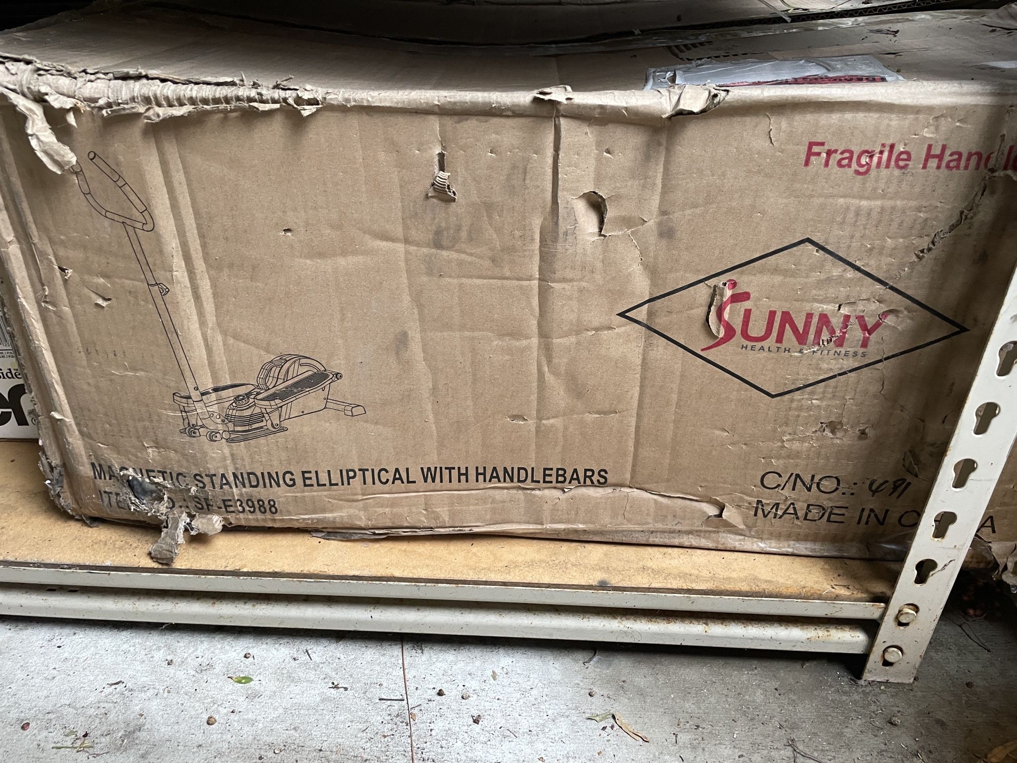 Brand New Sunny SU health and fitness magnetic standing elliptical with handlebars