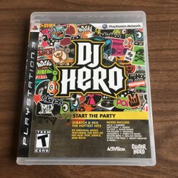 DJ Hero PS3 Playstation 3 DJ Start The Party Video Game Sony Music Teen