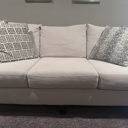 Light Beige 3-Seat Sofa - Clean & Ready for Pickup
