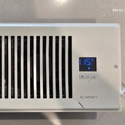 Register Booster Fan for 4” x 10” Register Holes, Improves cooling & heating