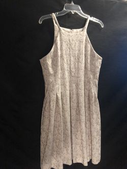 Calvin Klein Beige And White Dress Size 12