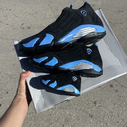 Jordan 14 black university blue