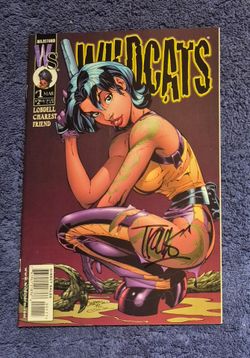WILDCATS 1 SIGNED TRAVIS CHAREST 1999 NM CAMPBELL CVR WILDSTORM DC COMICS